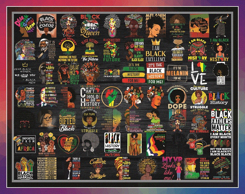 69 Designs Black History Month PNG Bundle, African American Fist Hand Png, Black Lives Matter Png, Black Girls Been Magic, Instant Download 941125474