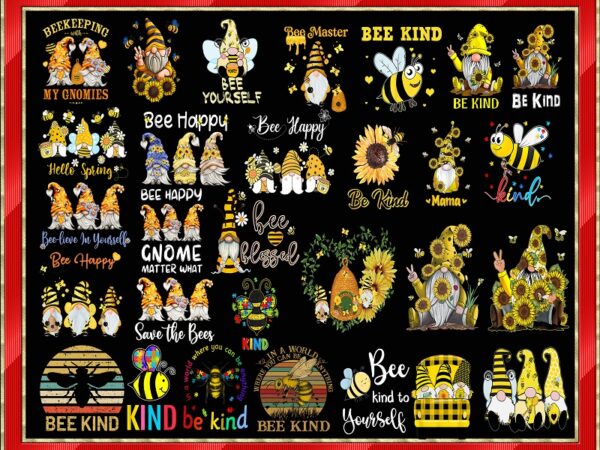 29 bee kind gnome designs, gnome png, bee with gnome, bee kind png, yellow gnomes png, bee png, bee gnomes png, digital download 300dpi 973408072