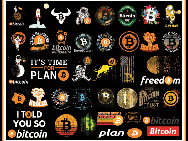 Combo 40 bitcoin png bundle,bitcoin astronaut png, crypito png, bitoin png, bitcoin icon, bitcoin gifts for men, funny gift for boss 932685924 t shirt vector file