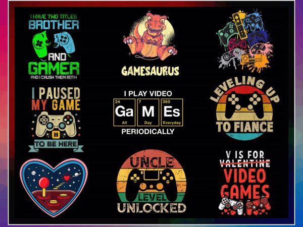 28 designs video game png bundle, funny gamer png, video game png, eat sleep game repeat png, classically trained png, game controller png 952312913