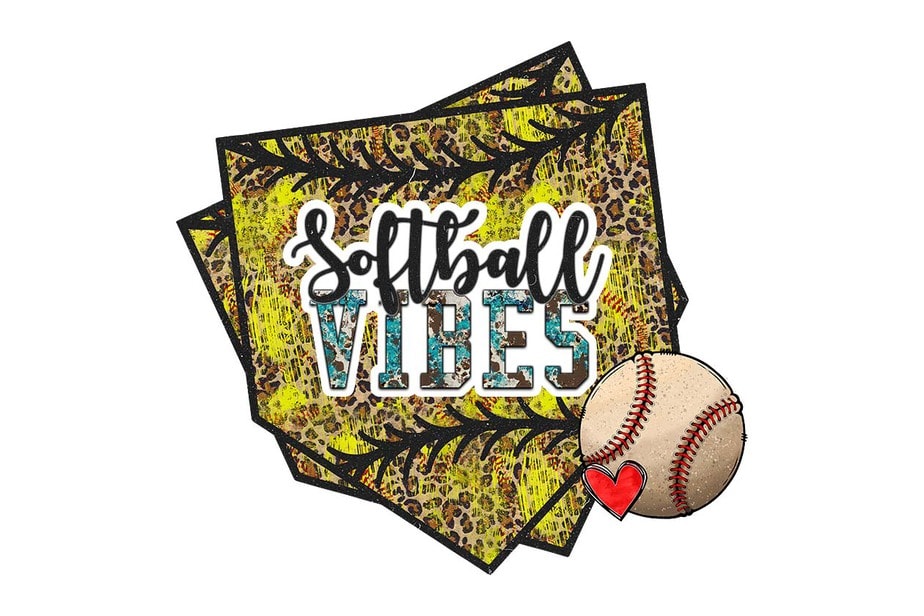 Softball Vibes Cheetah Pattern Tshirt Design - Buy t-shirt designs