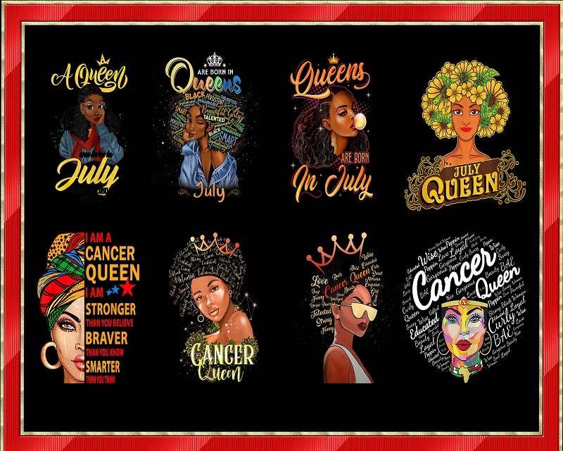 34 Cancer Queen Bundle, July Queen Bundle, Cancer Girl PNG, Cancer Mom, June July Girl, July Queen Images, Sublimation Designs Download 968616578