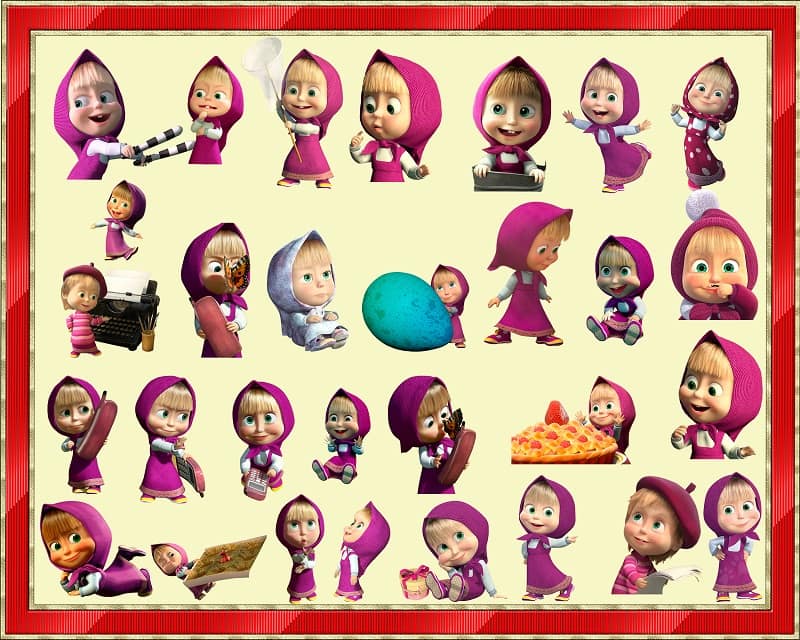 111 Masha and the Bear png, Masha and the Bear ClipArt- PNG Images 300dpi Digital, Clip Art, Instant Download, Graphics Transparent Background Scrapbook 971446232