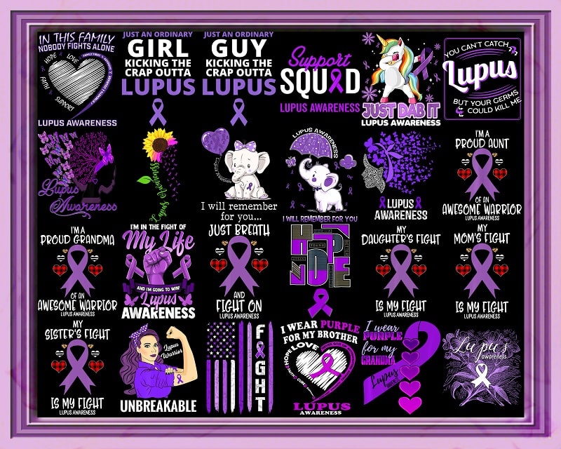 98 Lupus awareness png Bundle, Lupus Digital png, Warrio lupus awareness Png, In May We Wear Purple Sublimation Png, Digital Download 972543782