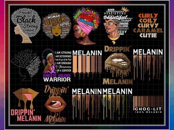 Bundle 50 designs melanin png, bae black & educated afro, black girl graduation 2020, curly coily curvy png, black queen, digital download 879820174