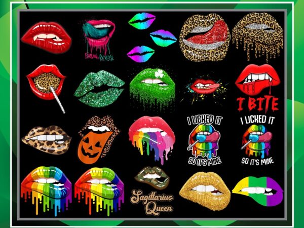 Bundle 76 rolling stone tongue and lips png bundle, leopard tongue png, rolling stone, tie dye tongue png, october queen, instant download 925268334 t shirt template