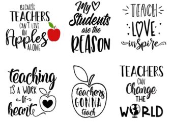 24 Teacher svg Bundle, School Svg, Teacher Svg, Cut Files For Cricut, Silhouette, Png, Instant Download 947401309