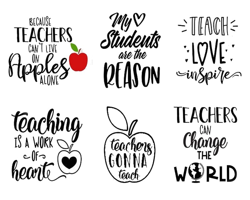 24 Teacher svg Bundle, School Svg, Teacher Svg, Cut Files For Cricut, Silhouette, Png, Instant Download 947401309