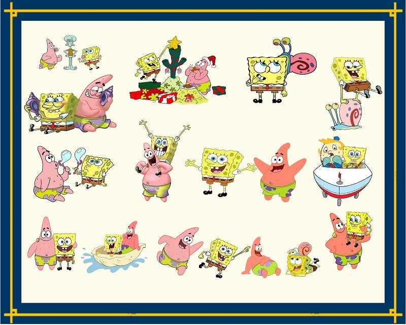 141 SpongeBob SquarePants Bundle, SpongeBob SquarePants Clip Art, SpongeBob SquarePants Png, SpongeBob SquarePants Images, Instant Download 961655348