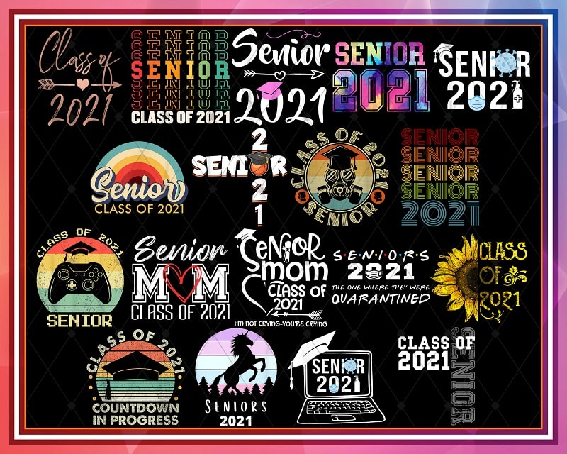 Bundle 38 Senior 2021 PNG, Senior Mom 2021, Senior sister, Senior class of 2021, Funny Senior Game, Instant Download 969629443