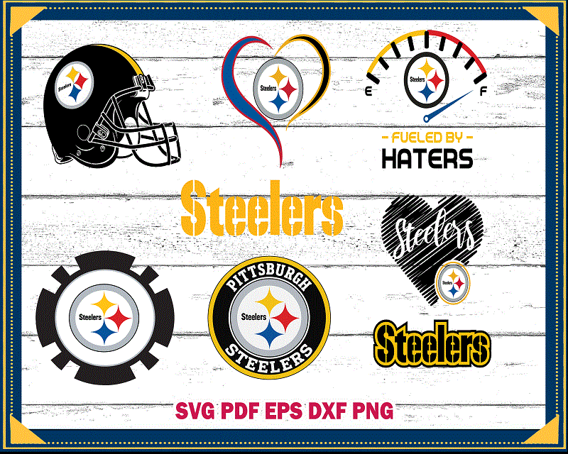 12 Styles NFL Pittsburgh Steelers Svg. Pittsburgh Steelers Svg, Eps, Dxf,  Png. Pittsburgh Steelers Vector Logo Clipart, Pittsburgh Steelers Clipart  Svg, Files For Silhouette, Pittsburgh Steelers Images Bundle, Pittsburgh  Steelers Cricut Files