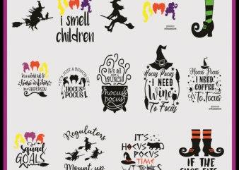 100+ Hocus Pocus SVG – PNG Bundle, Sanderson Sisters Shirt, Halloween SVG, Hocus Pocus Vectors, Halloween Shirt, Hocus Pocus Cricut 865734049