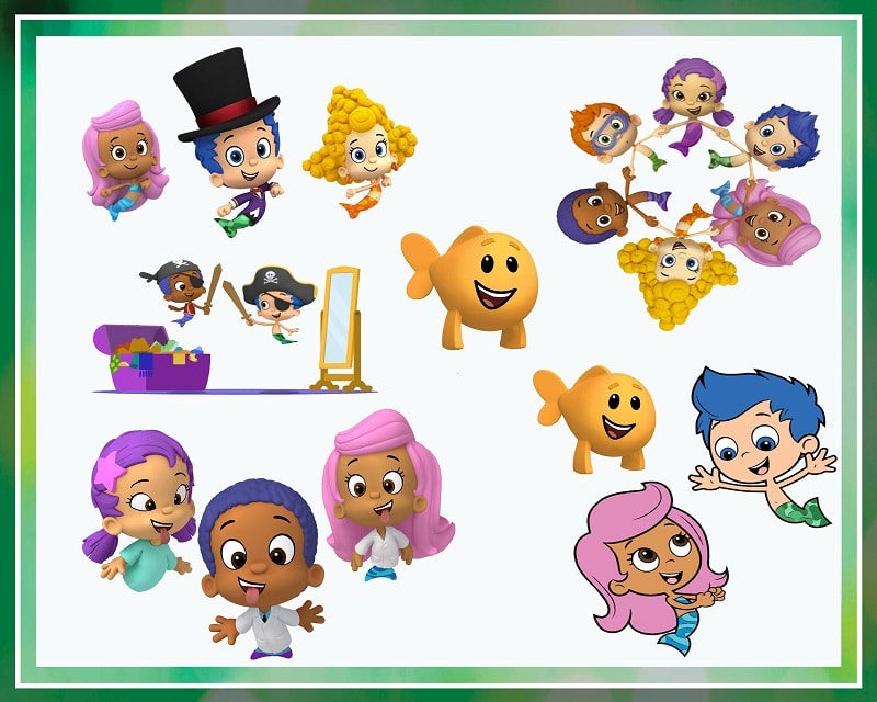 56 Bubble Guppies ClipArt- PNG Images 300dpi Digital, Clip Art, Instant Download, Graphics Transparent Background Scrapbook 980321641