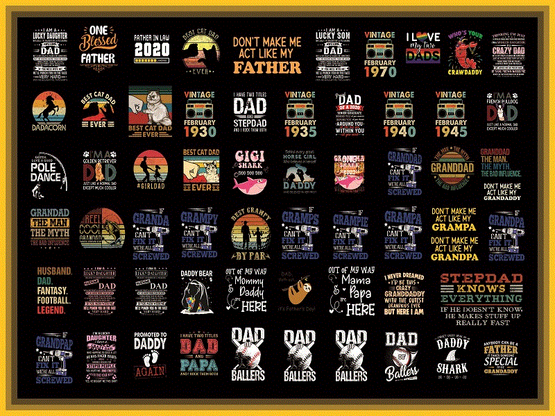 Combo 300+ Father PNG Bundle, Daddy Shark PNG, Gift For Dad, Daddy of Mr One Derful, Straight Outta My Thirties, Father Day, Graphic Clipart 968299965