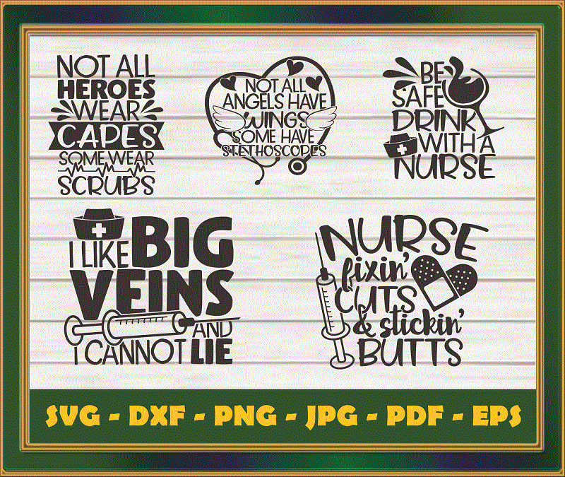 Bundle 22 Designs Nurse Quotes SVG, Medical Svg, Stethoscope Svg, Nurse Life SVG, Cut Files, Printable, Commercial Use, Digital Download 787900852