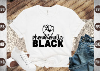 phenomenally black t shirt illustration