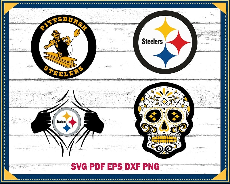 Steelers Football Rhinestone Template Rhinestone SVG Cricut 