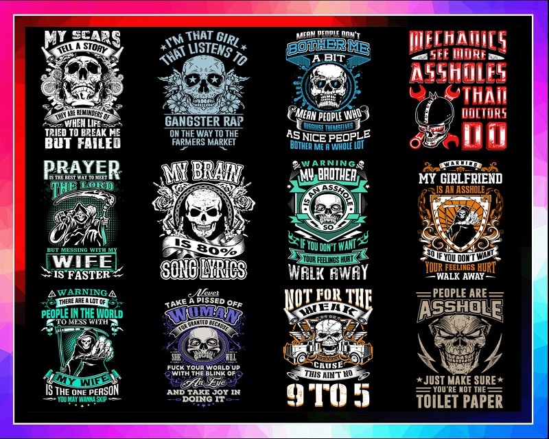 91 Skull Bundle Png, Skull Vector, Skull Images, Skull cut files, Skull head Png, Skull Designs, Files for Cricut, Digital Download 960807354