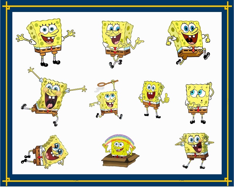 141 SpongeBob SquarePants ClipArt- PNG Images Digital, Clip Art, Instant Download, Graphics transparent background Scrapbook 961655348