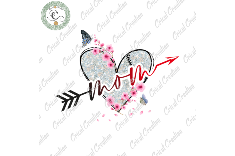 Trending Gifts , Mom Baseball Heart Vector Diy Crafts, Flower Bloom PNG Files For Cricut, Vector Quotes Silhouette Files, Trending Cameo Htv Prints