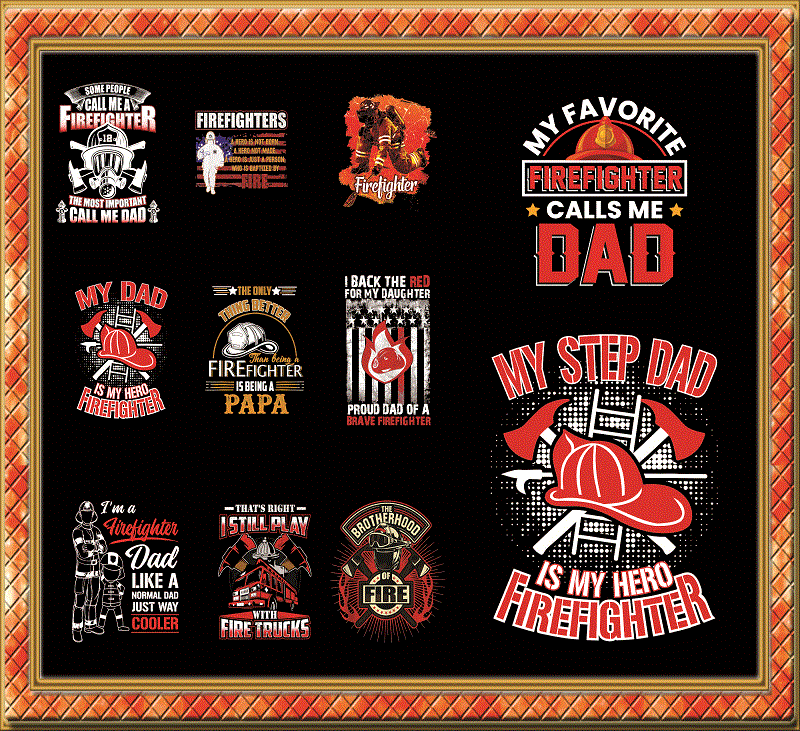 Combo 125 Firefighter Dad Png Bundle, Best Firefighter Dad Ever Png, Best Firefighter Dad Ever American Flag,Father’s Day, Digital Download 979688281