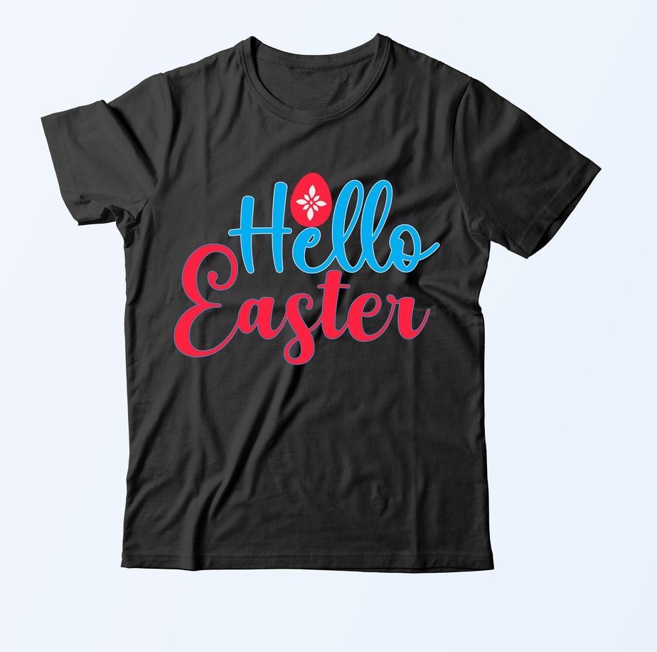 Hello Easter T Shirt Design,Hello Easter SVG Cut File,Easter Day Svg ...