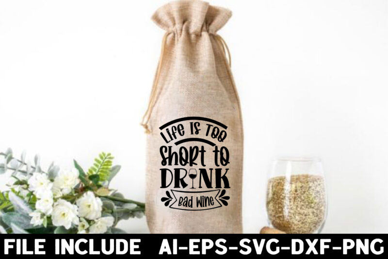 Wine Bag Svg Bundle