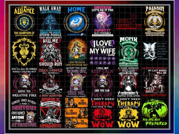 84 designs world of warcraft t-shirt png, healer – tank – dps definition, i love my wife, the warchiefs, tshirt mug bundle, digital download 1016401579