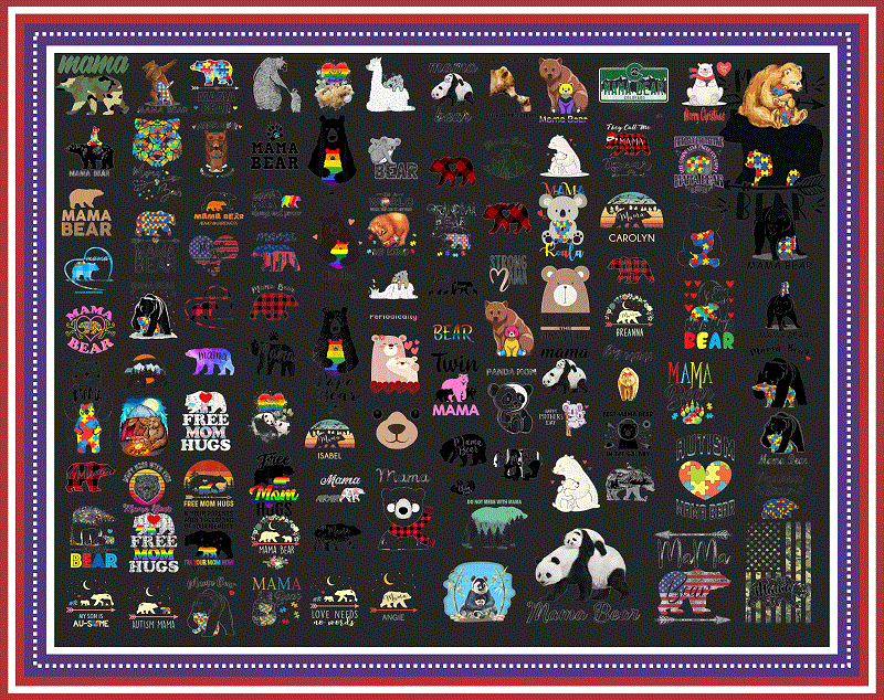 Combo 300 Designs Mama Bear PNG, Retro Mama PNG Bundle, Mom Life Png, Free Mom Hugs Png, Autism Mama Bear Png, Happy Mothers Day 987734503