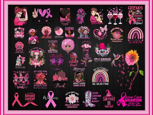 150+ designs breast cancer svg, breast cancer awareness mockup, breat cancer shirt. cancer awareness svg, cricut file, instant download cb880290315