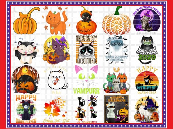 20 cat halloween png bundle, pumpkin cat halloween png, pumpkin leopard png, cat cute png, love cat png, cat fall png, cat combo png bundle 887817509