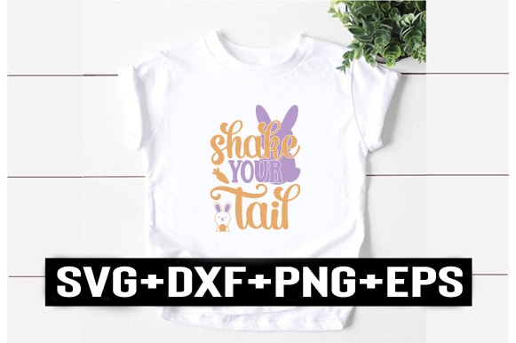 Shake your tail t shirt template vector