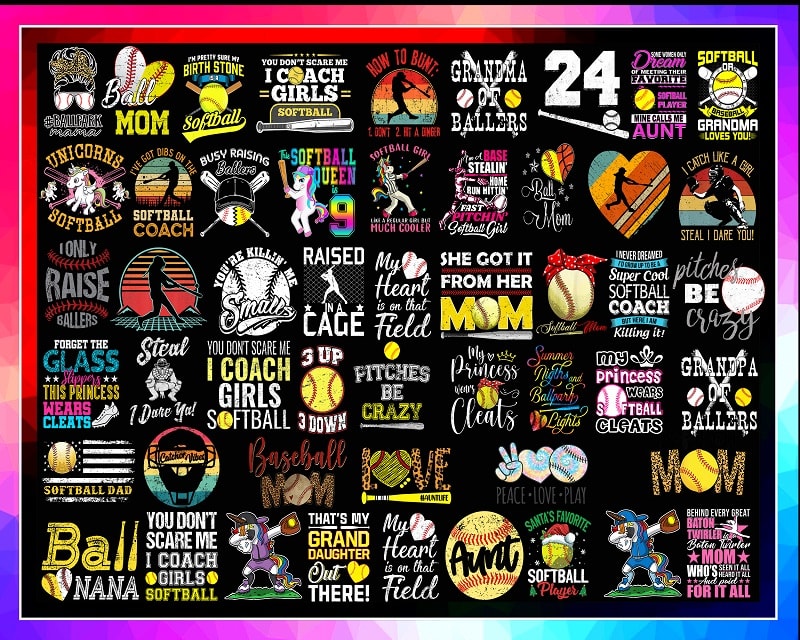 410 Softball Mom Png Bundle, Softball Mama Png, Softball Clipart, Softball Momy, Sports Design for Mother’s Day For Mom, Digital Download 999129798