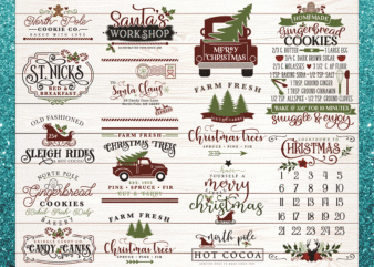 15 Farmhouse Christmas Sign SVG Bundle, Christmas SVG Bundle, Farmhouse Christmas Sign Cut Files, Christmas Digital Png, Digital Download 1049983999