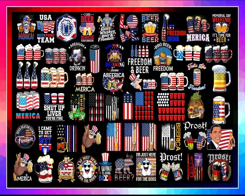 Combo 535+ Beer American Bundle PNG, Beer American Flag, Freedom and Beer Merica USA, Funny Beer Drinking, Beer Drinkers,sublimation digital 998750876