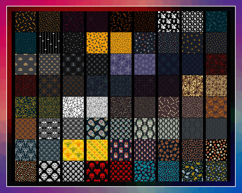 Combo 200 Seamless Patterns Halloween, 20oz Skinny Straight,Template for Sublimation,Full Tumbler, PNG Digital Download 1014533239