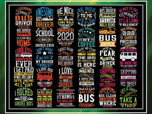 Combo 50 designs bus driver bundle svg, school bus svg bundle, school bundle svg, school svg, ai, eps,png, digital download 1033904439