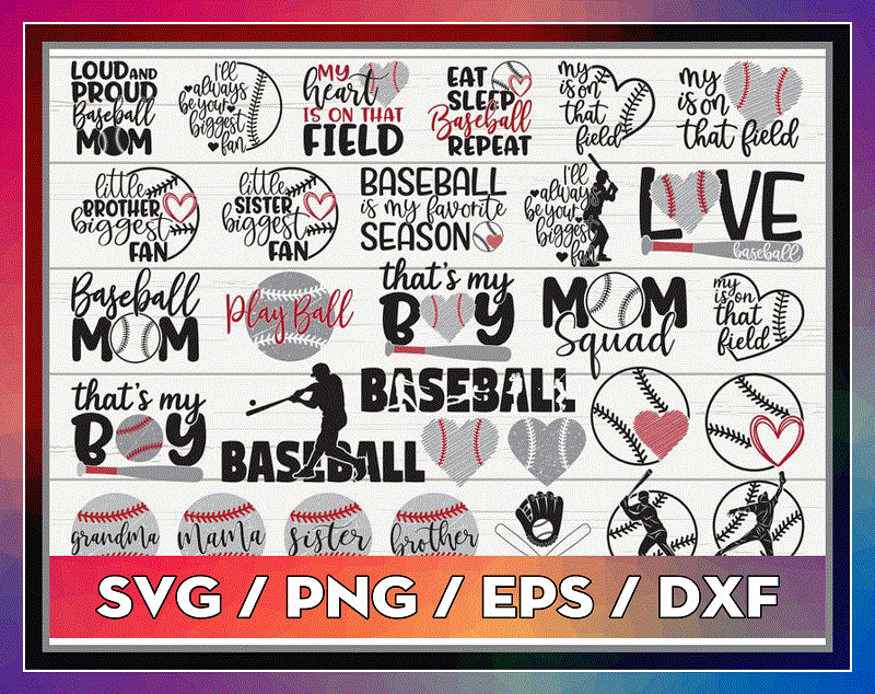 Combo 100+ Baseball SVG Bundle, Baseball Team Logo, Baseball Mom SVG, Baseball Fan SVG, Baseball Shirt, Baseball Love Svg, Digital Download CB707852096