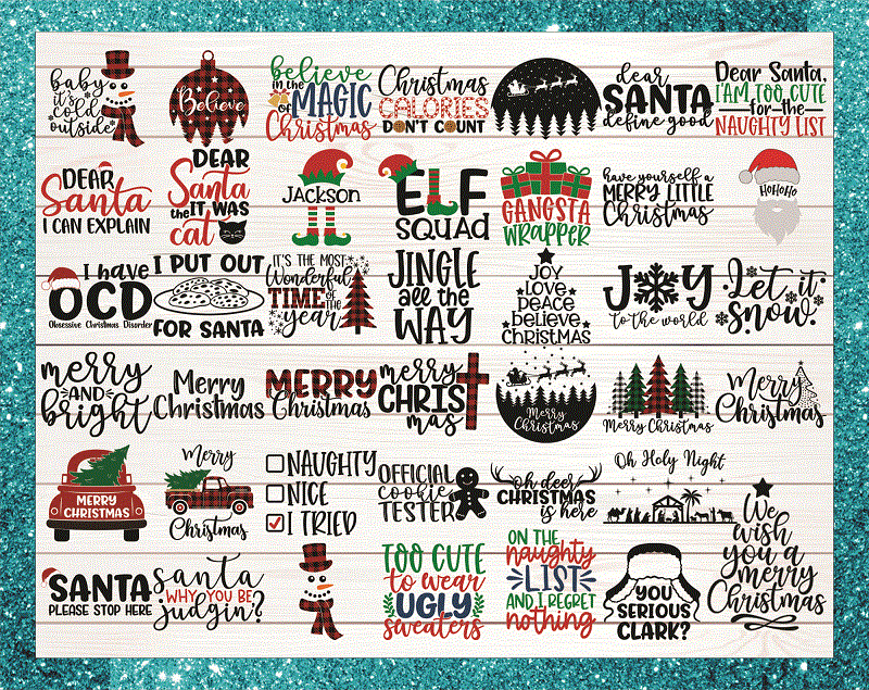 41 Christmas SVG Bundle / Funny Christmas SVG / Cut File / Cricut / Clip art / Commercial Use / Holiday SVG / Christmas Sayings Quotes / Winter 870722548