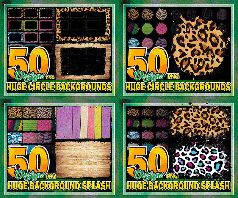 Combo 200+ Huge Background Splash PNG, Wood Watercolor, Bundle Clipart Frame, Leopard, Animal Print Cheetah, Sublimation, Digital Download 881499426