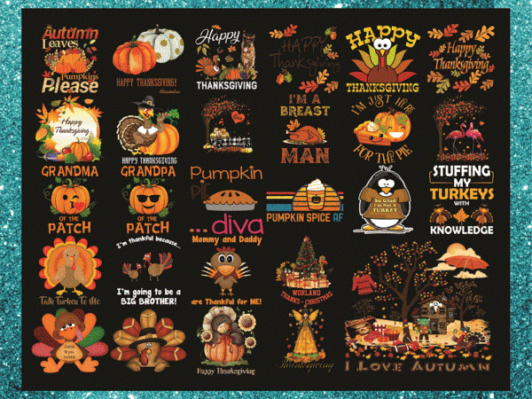 Bundle 27 thanksgiving png, turkey png, thanksgiving turkey, thankful png, blessed png, autumn png, fall png designs, digital download 886828155