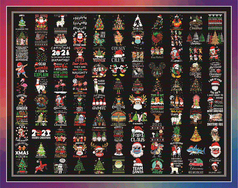 120 Christmas Png Designs, Funny Christmas PNG Files, Watercolor Png, Winter Png, Xmas Png, Tree Rex Png, Chsitmas Bundles, Instant Download 897569099