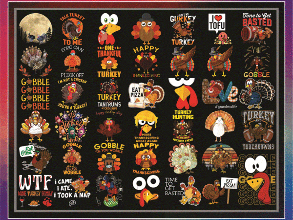 Combo 40+ turkey thanksgiving png bundle, thanksgiving sublimation, turkey clip art, turkey png, sublimation design, fall png, fall clip art 1048808323