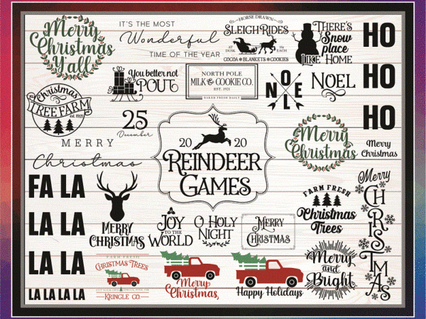 25 christmas svg bundle, christmas svg files for cricut, christmas sign bundle, digital download 1067677462