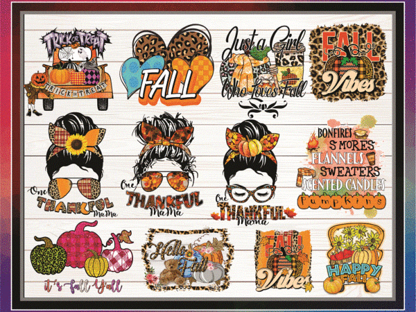 12 fall bundle png hello fall leaves pumpkin spice thankful mama girl who loves fall y’all autumn season vibes thanksgiving png sublimation 1073298043