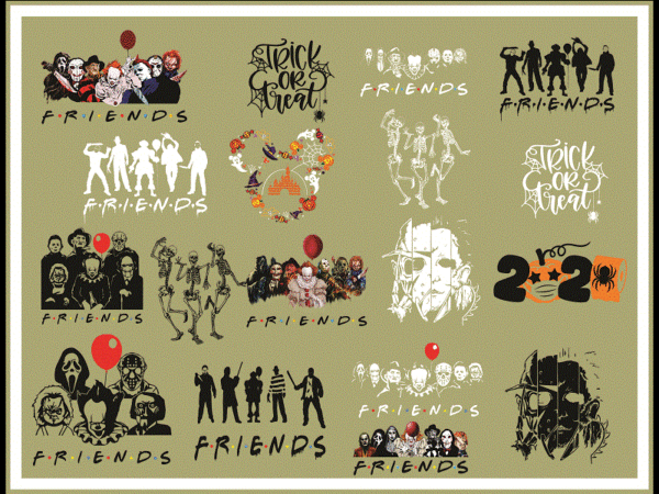 14 halloween horror movie killers, scary friends png, horror characters friends png, horror friends png, halloween friend png 866826266