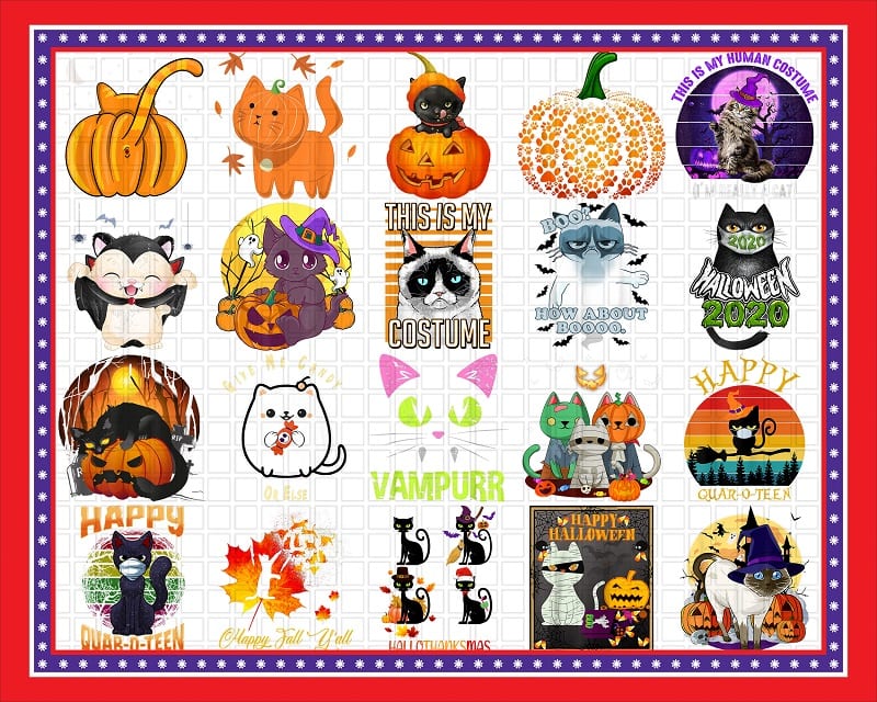 20 Cat Halloween Png Bundle, Pumpkin Cat Halloween PNG, Pumpkin Leopard PNG, Cat Cute PNG, Love Cat PNg, Cat Fall Png, Cat Combo Png Bundle 887817509