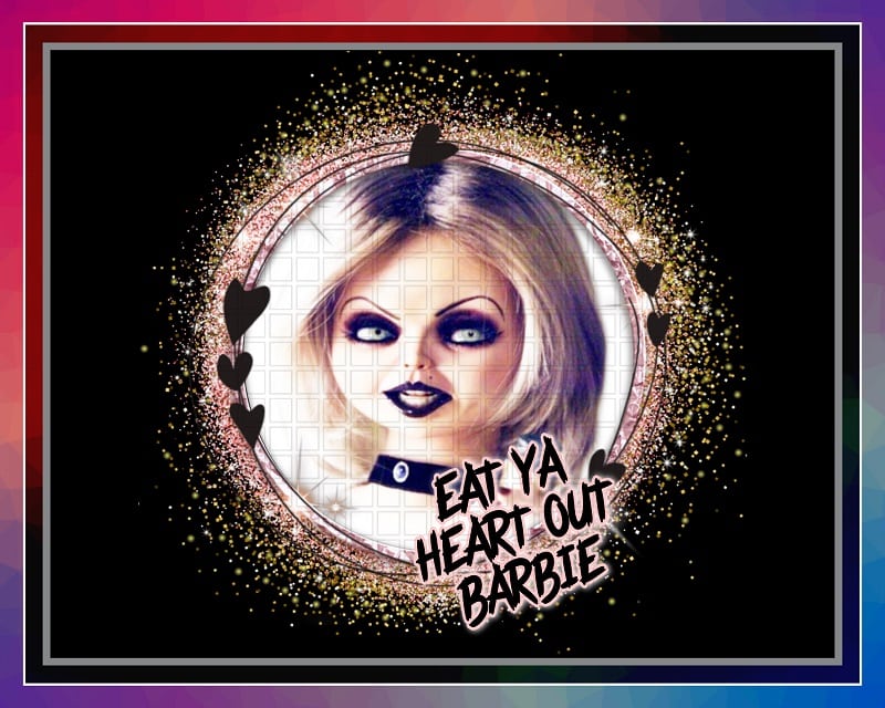 — Pride Of Chucky Png Design, Eat Ya Heart Out Barbie, Chucky Bride Of Horror png, Digital Sublimation, Halloween, Png Digital Print Design 1025153924