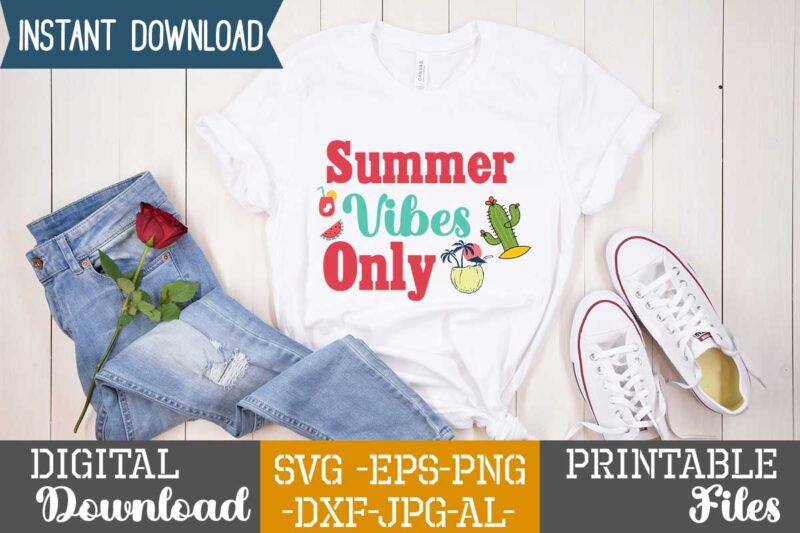 Summer Vibes Only,summer t shirt design bundle,summer svg bundle,summer svg bundle quotes,summer svg cut file bundle,summer svg craft bundle,summer vector tshirt design,summer graphic design, summer graphic tshirt bundle