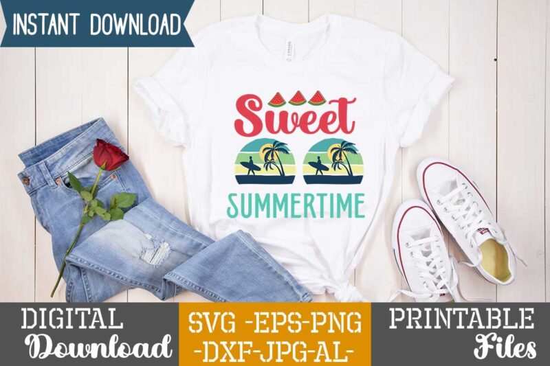 Sweet Summertime,summer t shirt design bundle,summer svg bundle,summer svg bundle quotes,summer svg cut file bundle,summer svg craft bundle,summer vector tshirt design,summer graphic design, summer graphic tshirt bundle